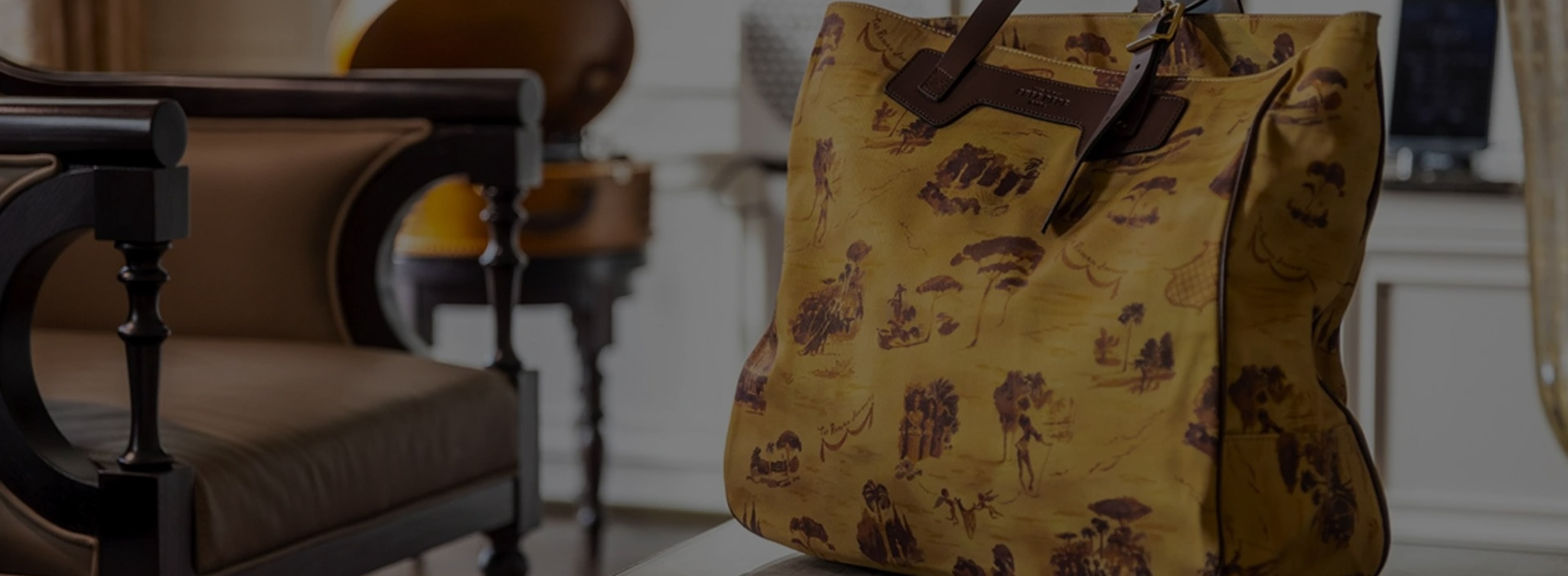 A beautiful handmade tote bag featuring a unique design by fashion illustrator, Andrea Ferolla.