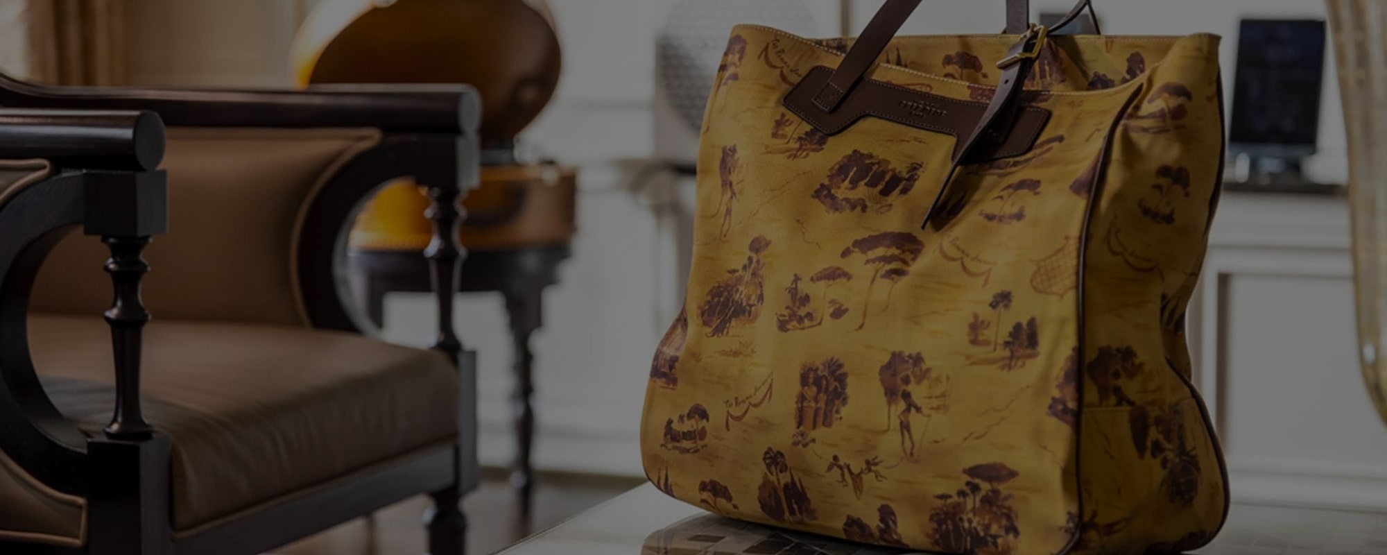 A beautiful handmade tote bag featuring a unique design by fashion illustrator, Andrea Ferolla.