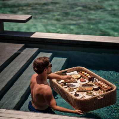 Floating afternoon tea